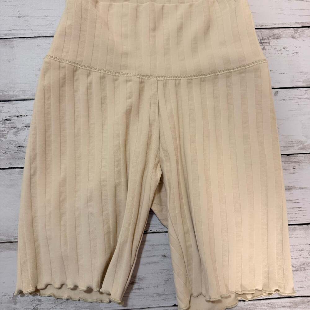 aerie ribbed biker shorts